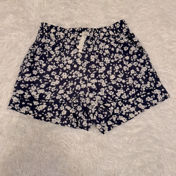 Old Navy Pants - Old Navy Floral Shorts Navy Blue Floral Shorts Old Navy Lounge Shorts